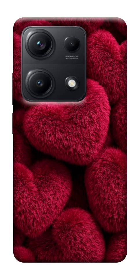 Чохол Fluffy hearts для Xiaomi Redmi Note 14S