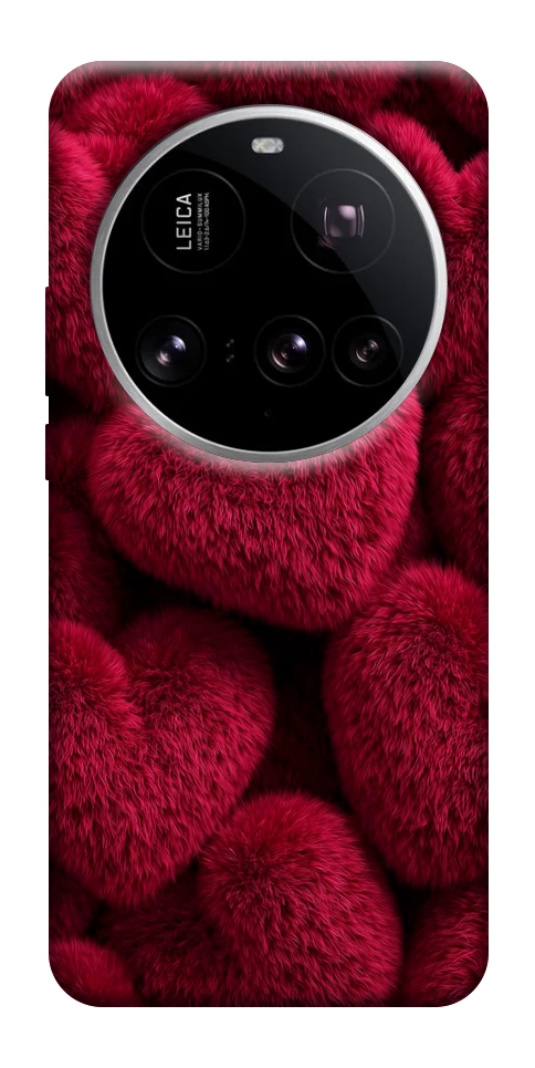 Чехол Fluffy hearts для Xiaomi 15 Ultra