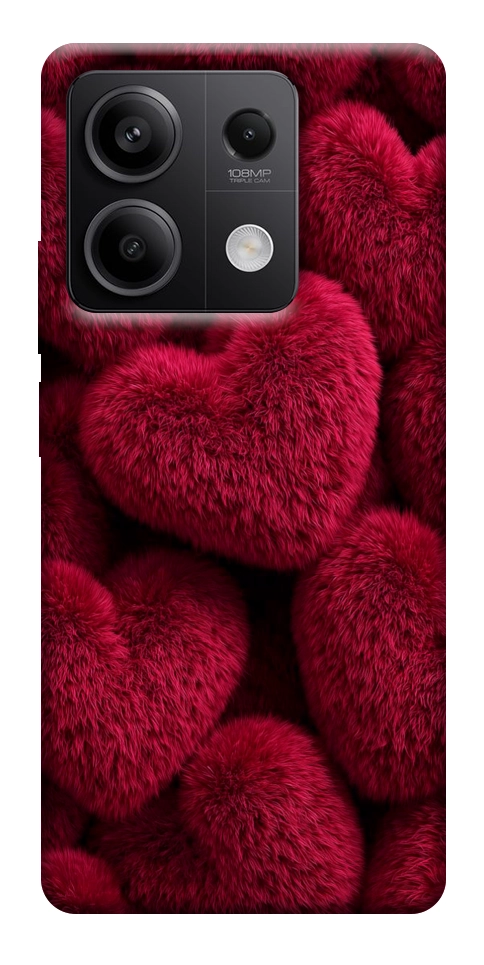 Чехол Fluffy hearts для Xiaomi Redmi Note 13 5G