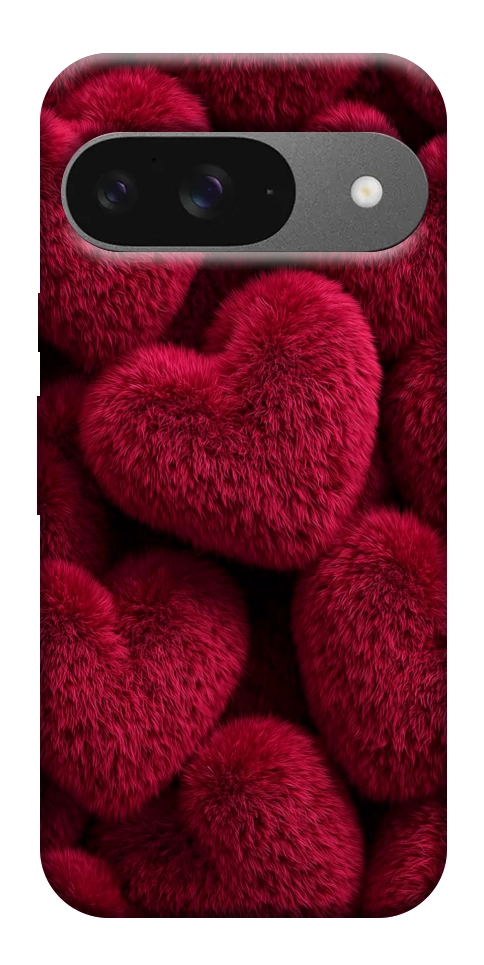 Чехол Fluffy hearts для Google Pixel 10