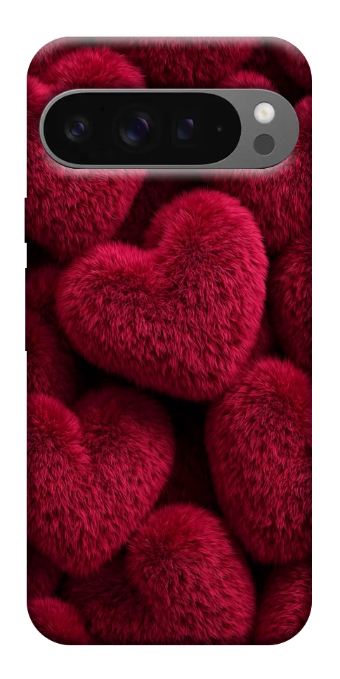 Чохол Fluffy hearts для Google Pixel 10 Pro XL