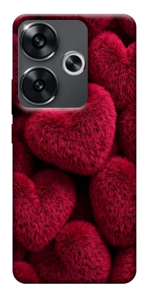 Чохол Fluffy hearts для Xiaomi Poco F6