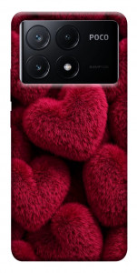 Чохол Fluffy hearts для Xiaomi Poco X6 Pro