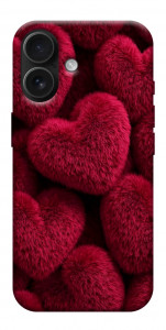 Чехол Fluffy hearts для iPhone 17