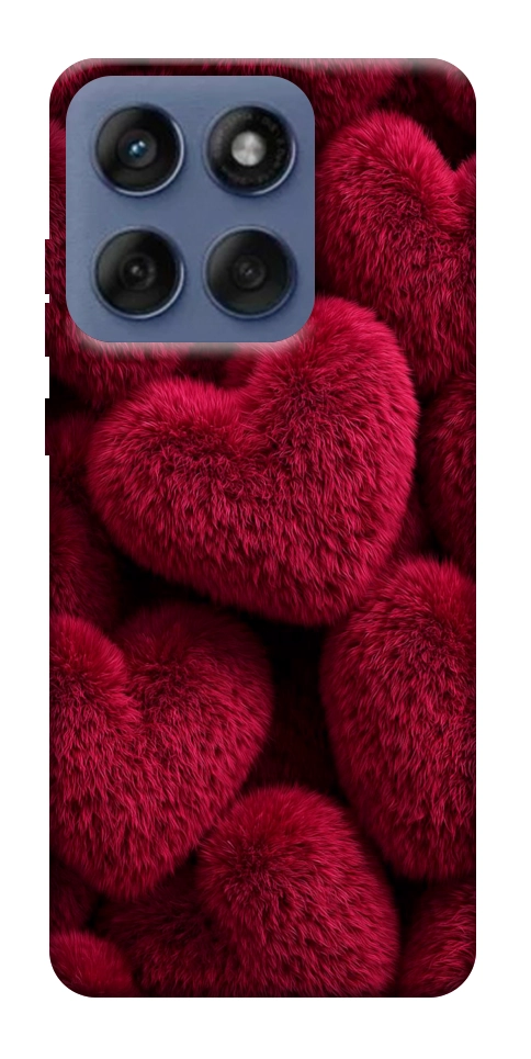 Чохол Fluffy hearts для Motorola Edge 60 Fusion