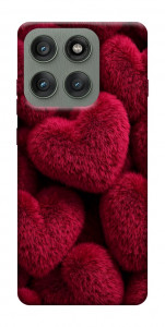 Чехол Fluffy hearts для Motorola Edge 60 Pro