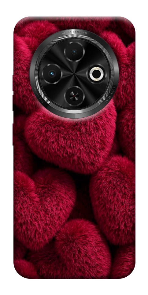 Чехол Fluffy hearts для TECNO Spark 30C (KL5n)
