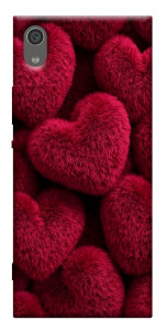 Чохол Fluffy hearts для Sony Xperia XA1
