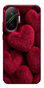 Чохол Fluffy hearts для Xiaomi Poco F7