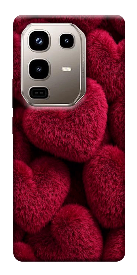 Чехол Fluffy hearts для Infinix Note 50 Pro 4G