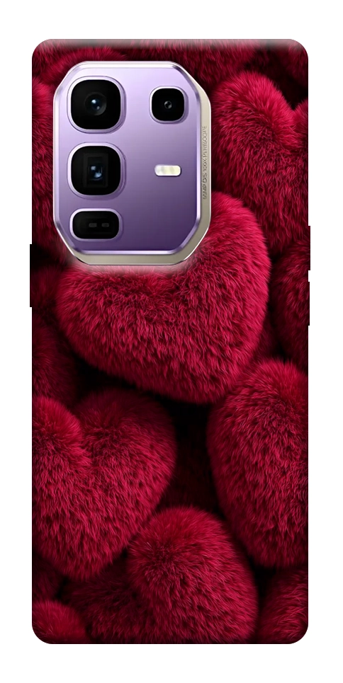 Чехол Fluffy hearts для Infinix Note 50 Pro+