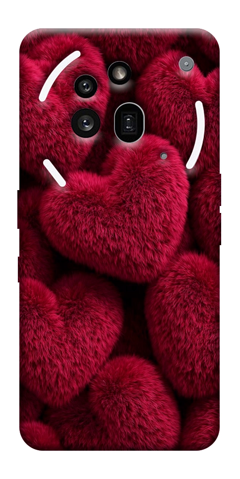 Чехол Fluffy hearts для Nothing Phone (3a) Pro