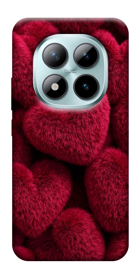 Чохол Fluffy hearts для Xiaomi Redmi Note 15 Pro 5G
