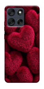 Чехол Fluffy hearts для Motorola Moto G56 5G