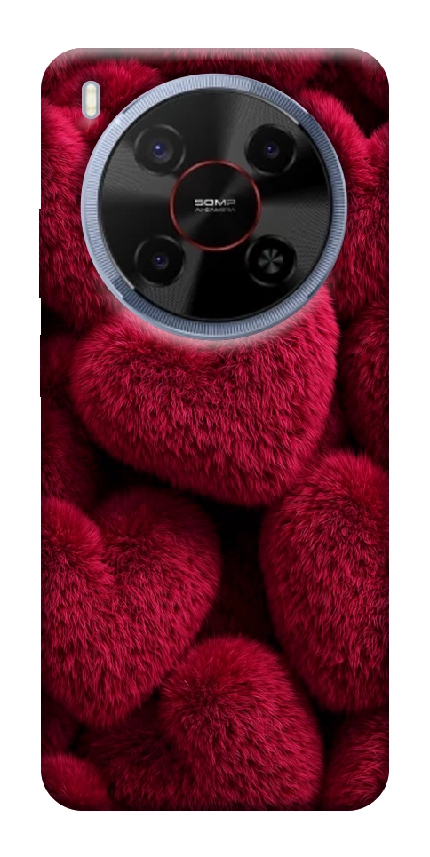 Чехол Fluffy hearts для ZTE Nubia V70 Max