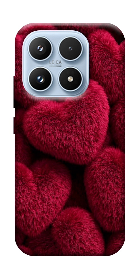 Чехол Fluffy hearts для Xiaomi 17