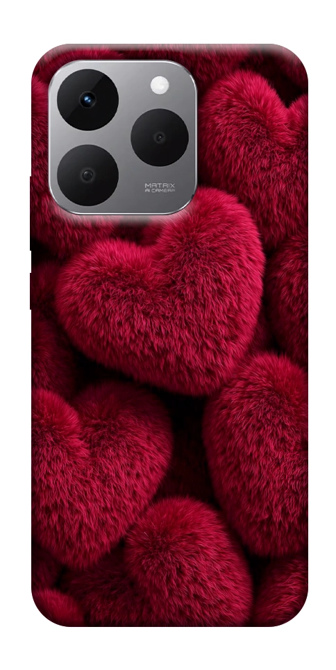 Чехол Fluffy hearts для Realme 15T