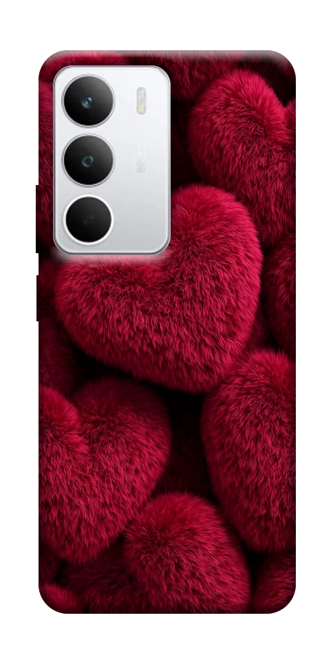 Чехол Fluffy hearts для Realme C71