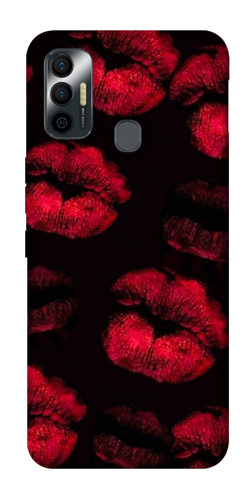 Чехол Kisses on black для TECNO Spark 7
