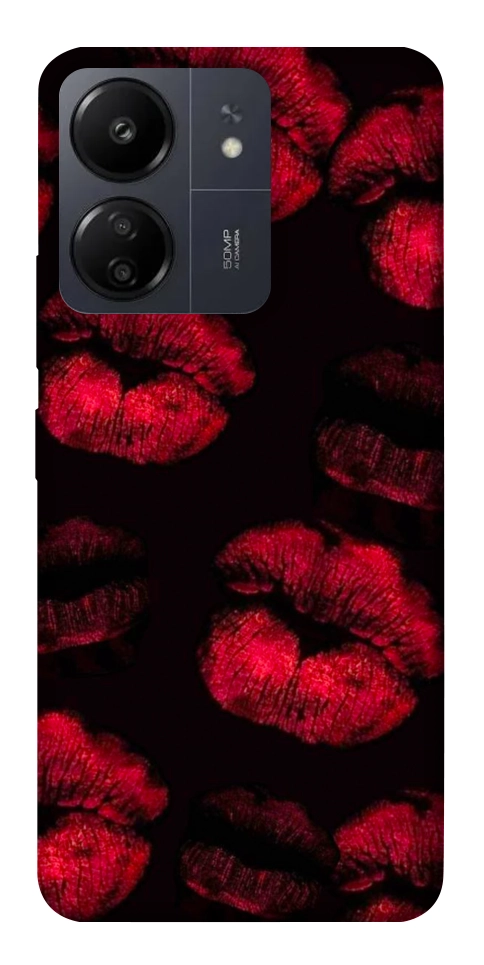 Чехол Kisses on black для Xiaomi Poco C65