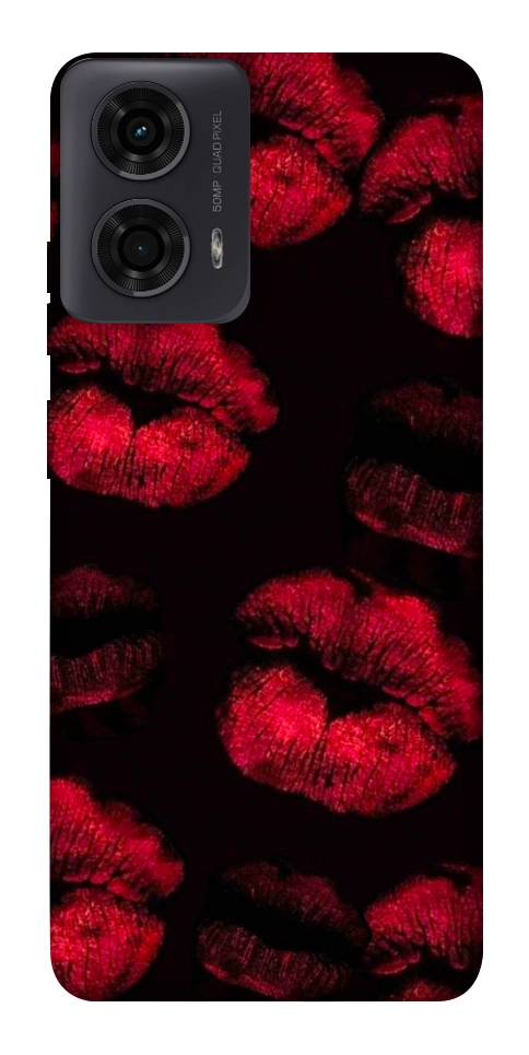 Чохол Kisses on black для Motorola Moto G04