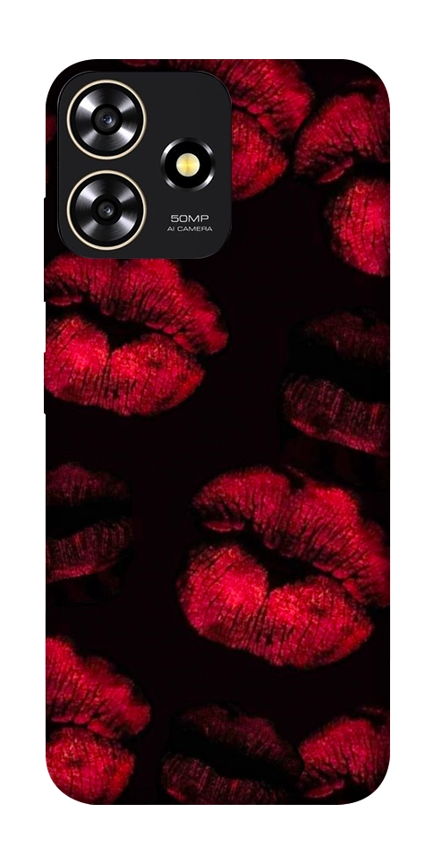 Чехол Kisses on black для ZTE Blade A73 4G