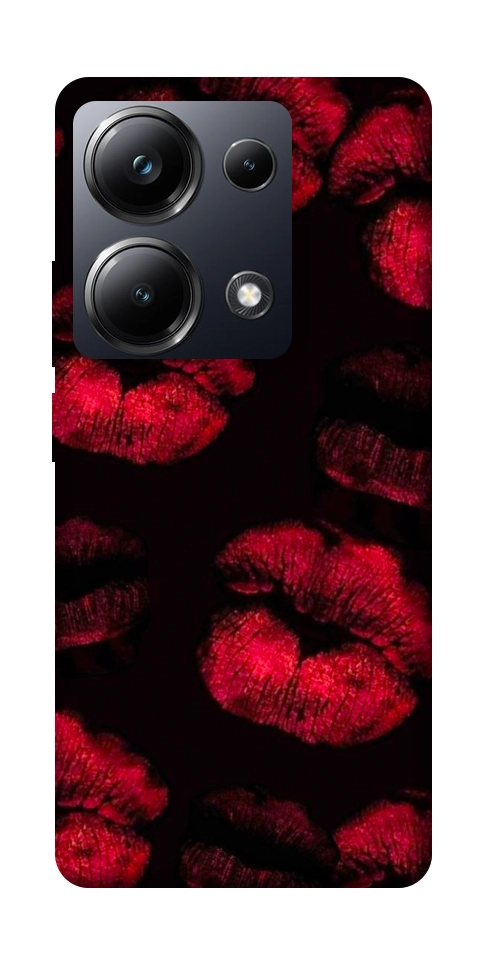 Чехол Kisses on black для Xiaomi Poco M6 Pro 4G