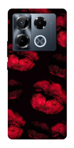 Чехол Kisses on black для Infinix Note 40 Pro 4G