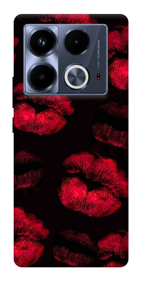 Чехол Kisses on black для Infinix Note 40 4G
