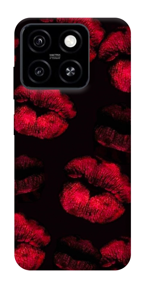 Чехол Kisses on black для ZTE Blade A55 4G