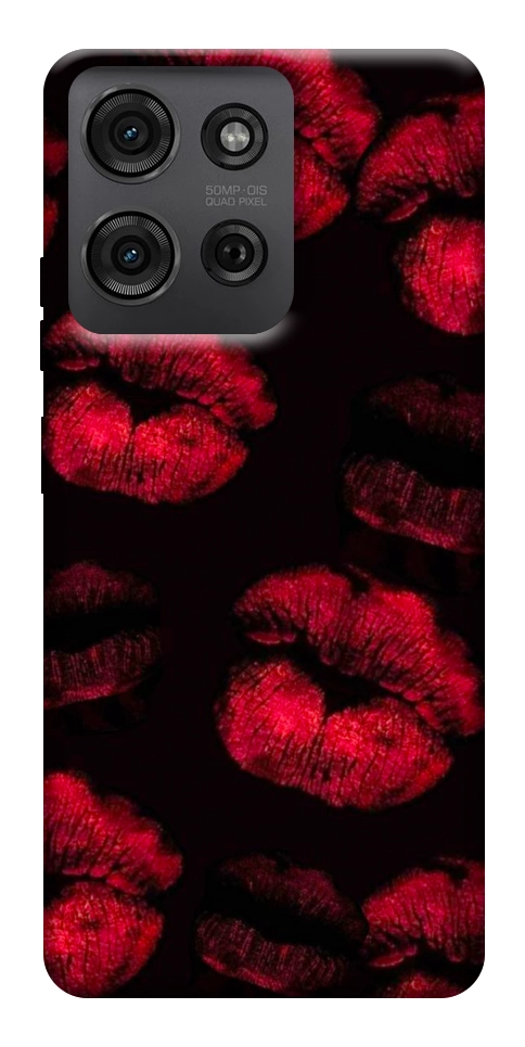 Чехол Kisses on black для Motorola Moto G75 5G