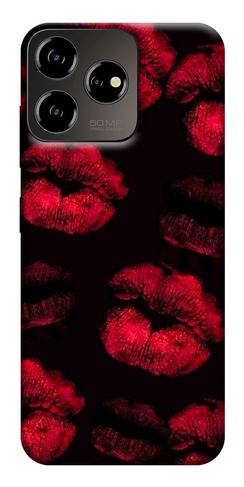 Чехол Kisses on black для ZTE Blade V50 Design 4G
