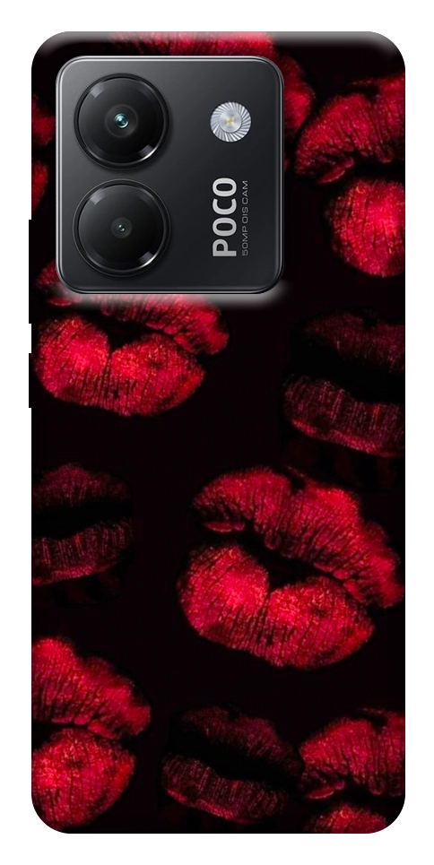Чехол Kisses on black для Xiaomi Poco M7 Pro 5G