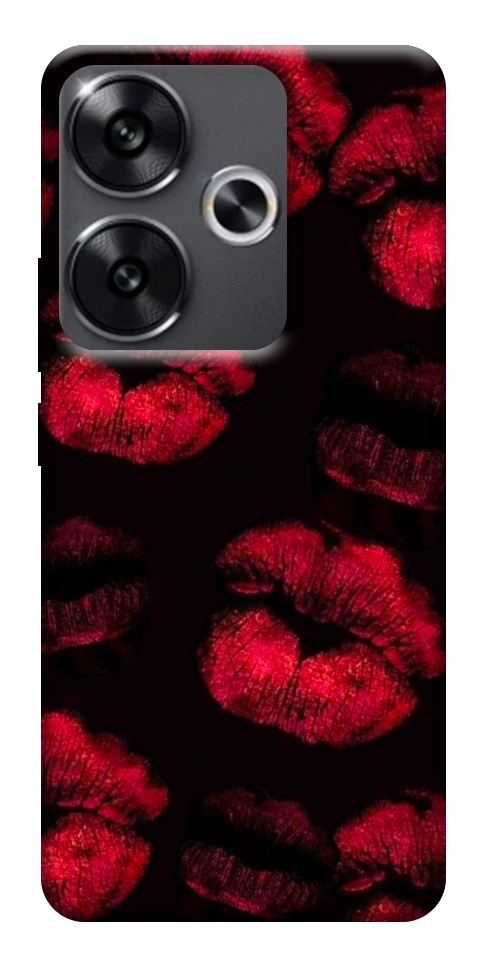 Чохол Kisses on black для Xiaomi Poco F6