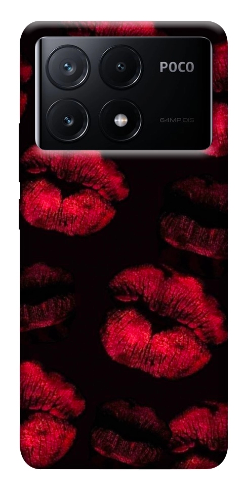 Чехол Kisses on black для Xiaomi Poco X6 Pro