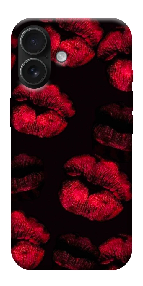 Чехол Kisses on black для iPhone 17