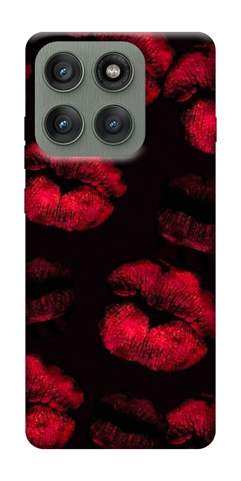 Чехол Kisses on black для Motorola Edge 60 Pro