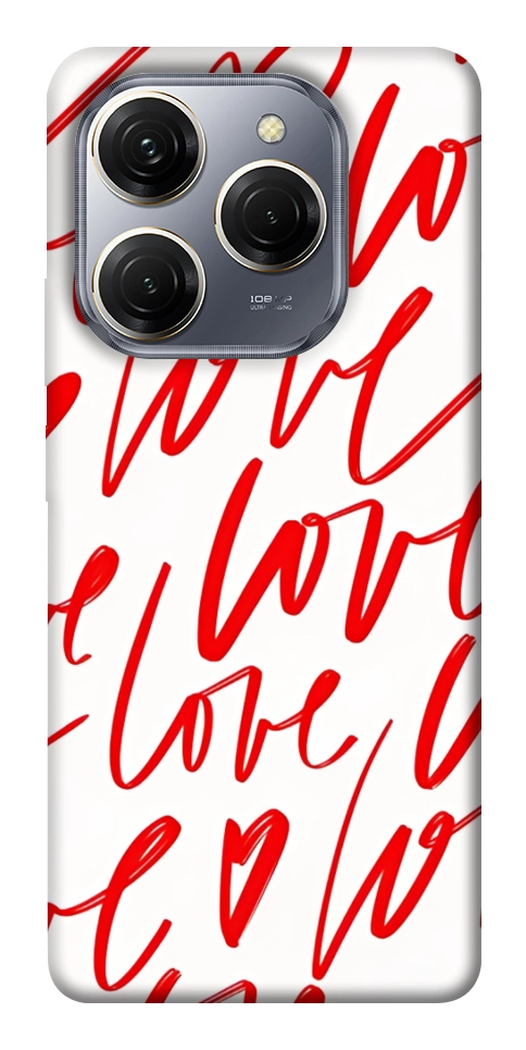 Чехол Love handwriting для TECNO Spark 20 Pro