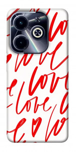 Чохол Love handwriting для Infinix Hot 40i