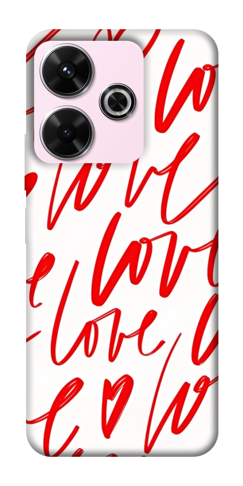 Чехол Love handwriting для Xiaomi Redmi 13 4G