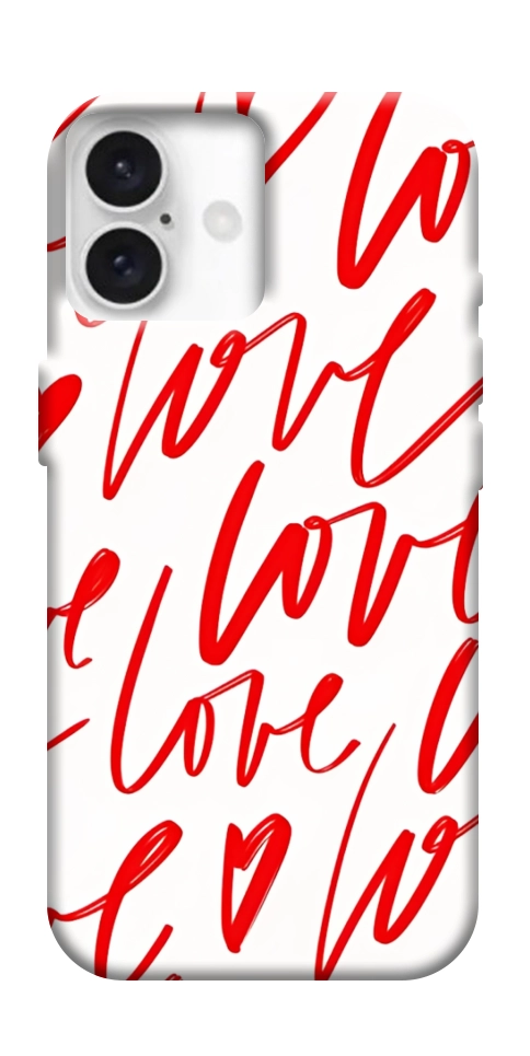 Чехол Love handwriting для iPhone 16