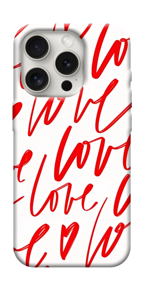 Чохол Love handwriting для iPhone 16 Pro Max