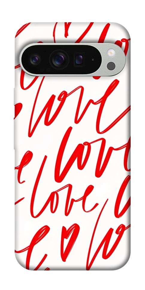Чехол Love handwriting для Google Pixel 9 Pro XL