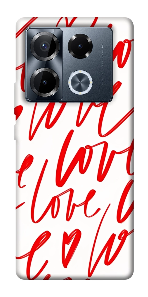 Чехол Love handwriting для Infinix Note 40 Pro 4G