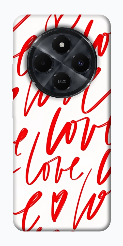 Чехол Love handwriting для Xiaomi Redmi 14C
