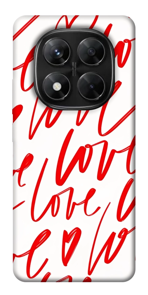 Чехол Love handwriting для Xiaomi Redmi Note 14 Pro 5G