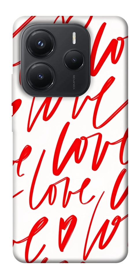 Чехол Love handwriting для Xiaomi Redmi Note 14 5G