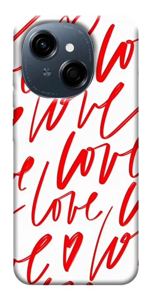 Чехол Love handwriting для TECNO Spark Go 1 (KL4)
