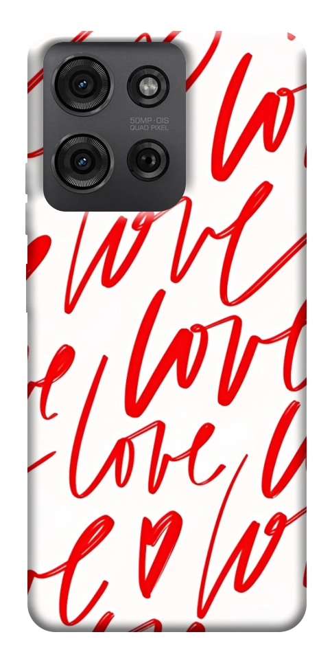 Чехол Love handwriting для Motorola Moto G75 5G