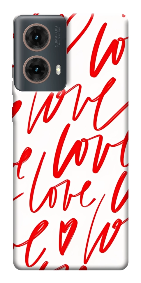 Чехол Love handwriting для Motorola Moto G85